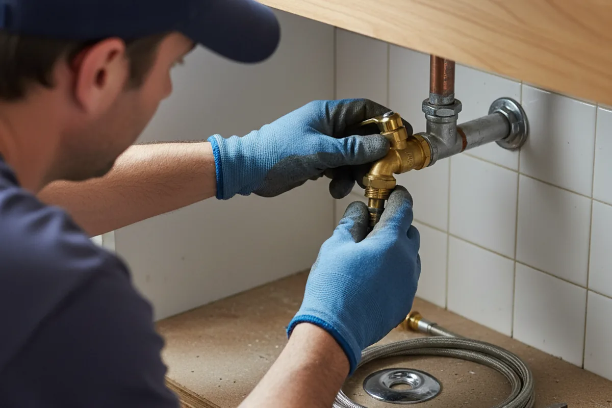 Shutoff valve and fitting work during Repiping in Pflugerville